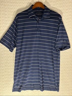 Bobby Jones Navy with White Horizontal Stripe Polo